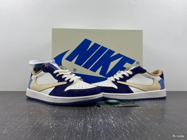 Rep TBK 1 TRAVIS JORDAN AIR DM7866-808 CUSTOM SCOTT X 0803